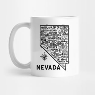 Nevada Map Mug